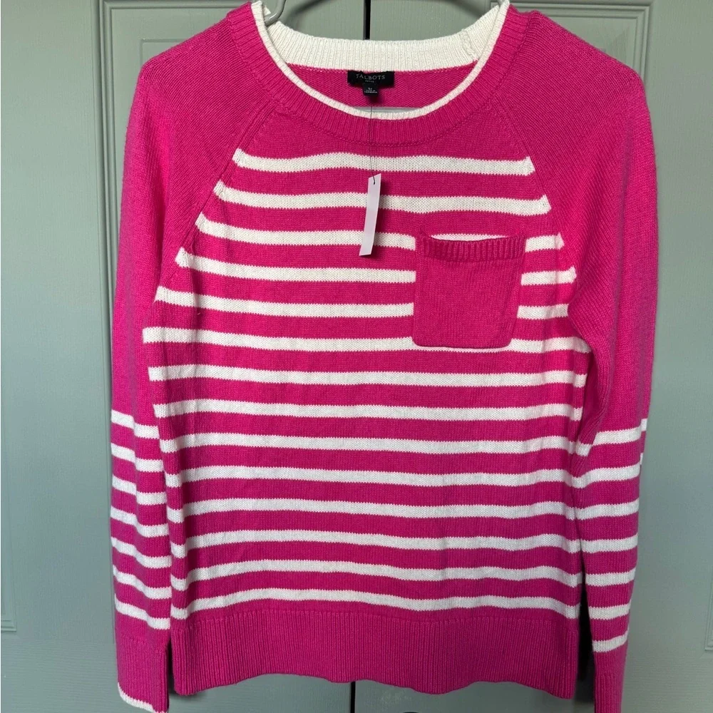 NWT Talbots Patch Pocket Sweater - Picture 2 of 4